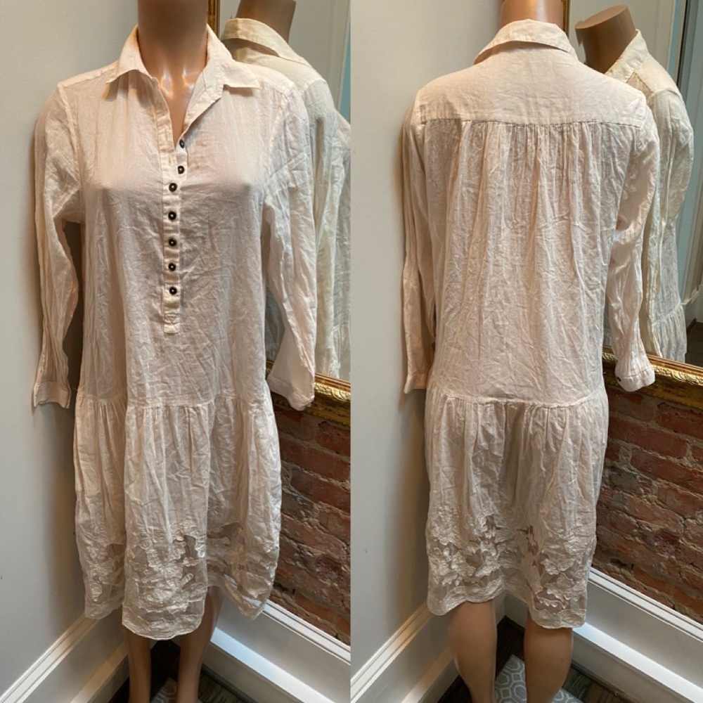 FREE PEOPLE | long sleeved dress with lace detail